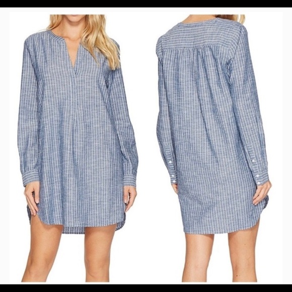 Joie Dresses & Skirts - Joie Alannie Stripe Cotton Shirt Dress Tunic